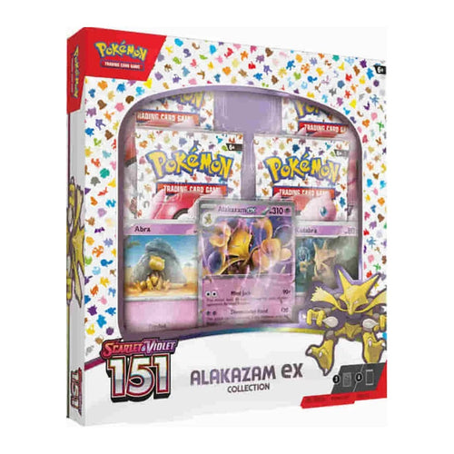 Pokemon TCG Scarlet & Violet 151 Alakazam ex Box, sealed box front