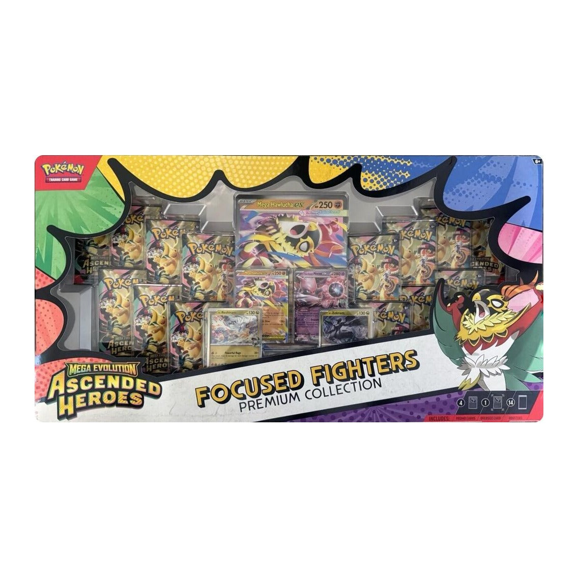 Pokemon TCG Mega Evolution Ascended Heroes Focused Fighters Premium Collection sealed box front