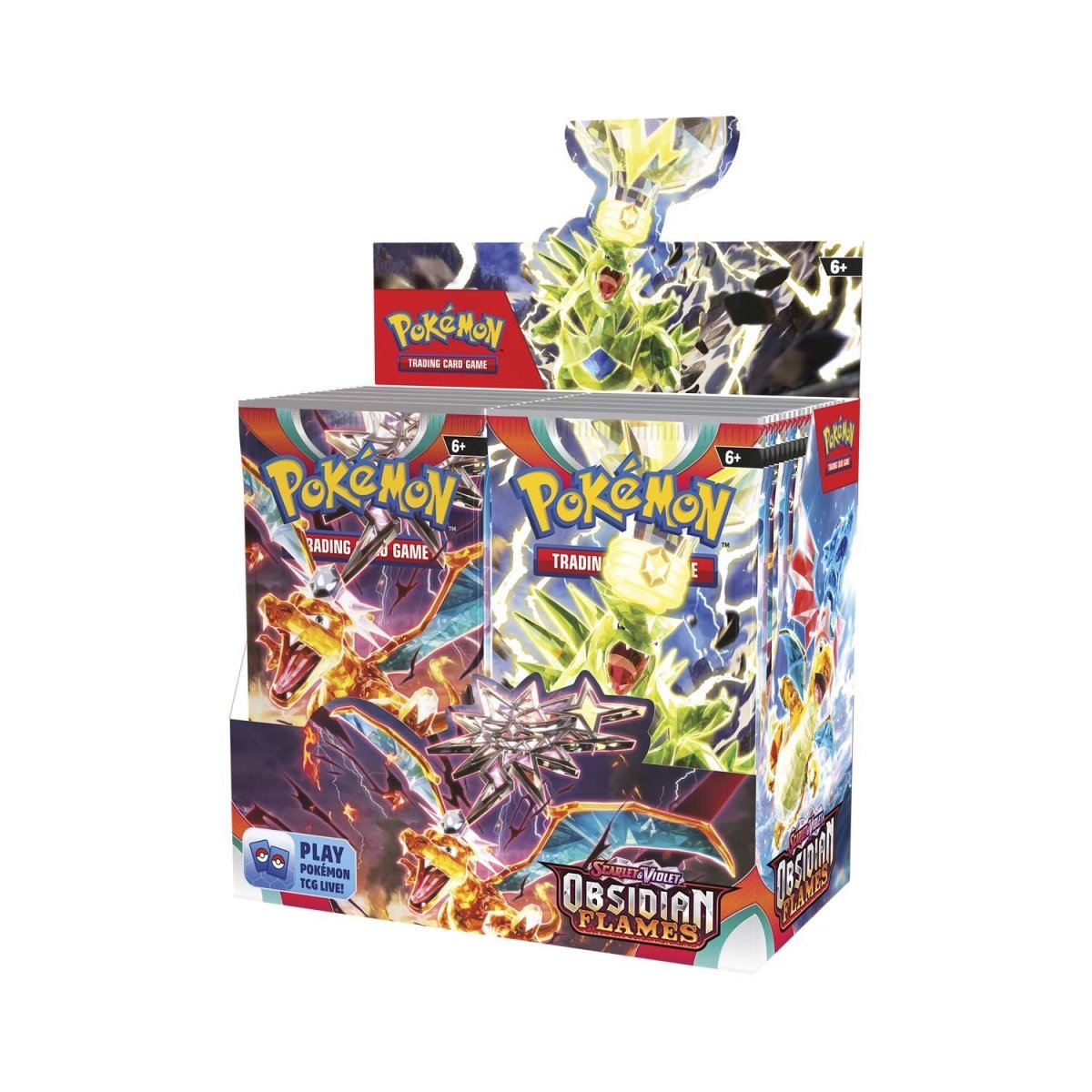 Pokemon TCG Obsidian Flames Booster Box, 36 booster packs in the display