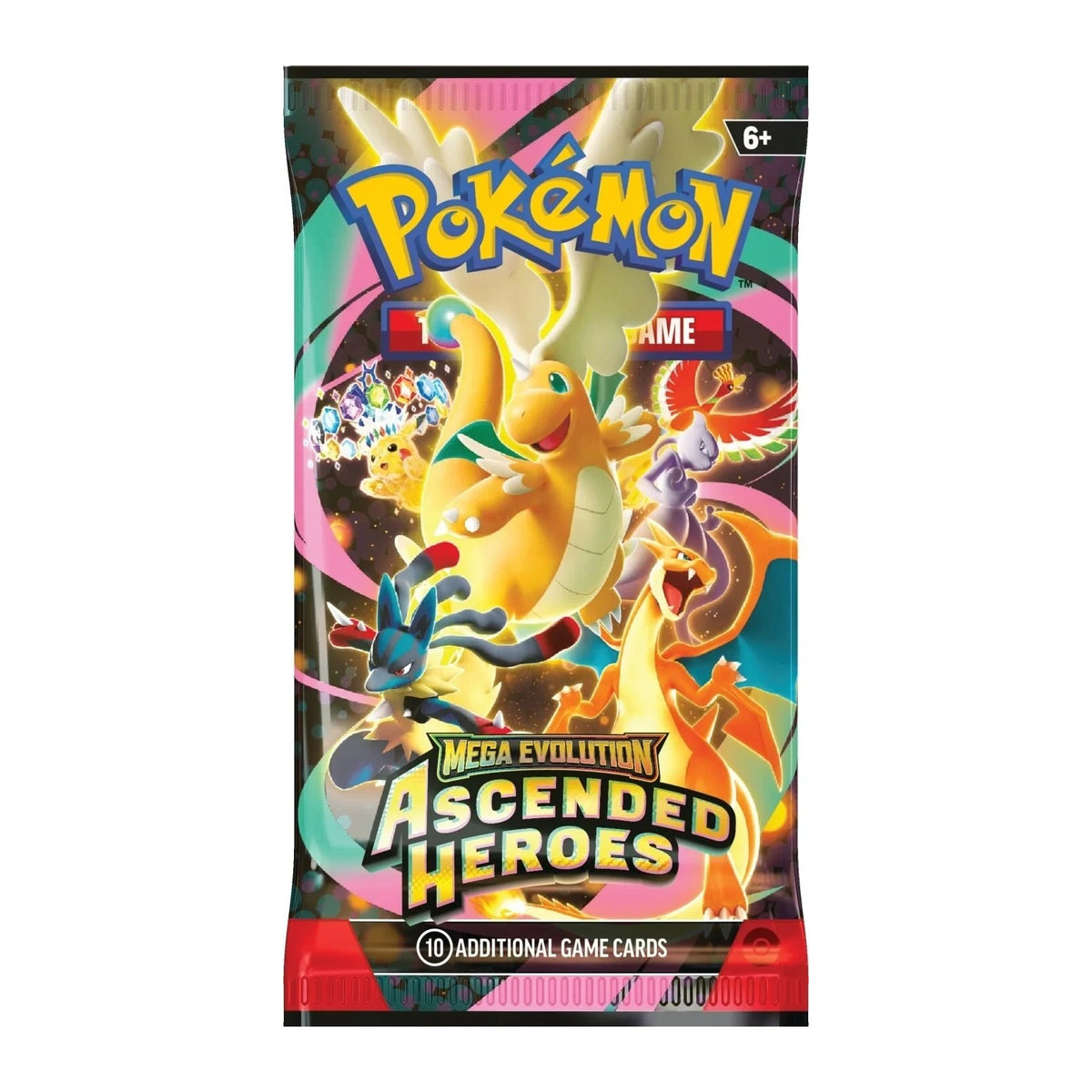 Pokemon TCG Ascended Heroes booster pack artwork, sealed