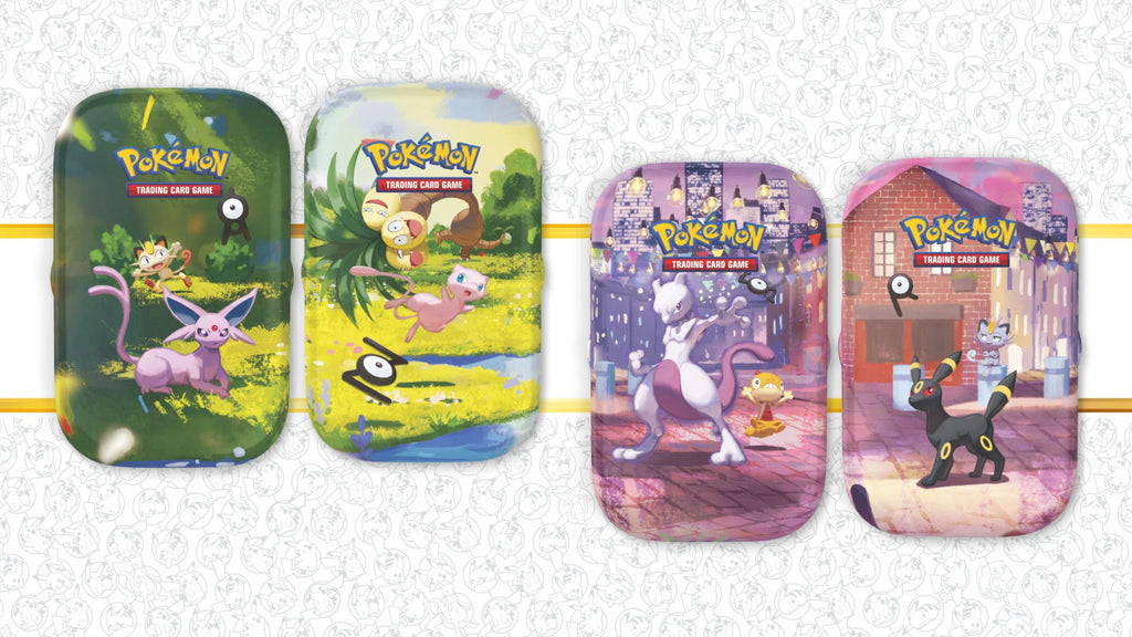 Pokemon TCG 30th Celebration Mini Tins official artwork range