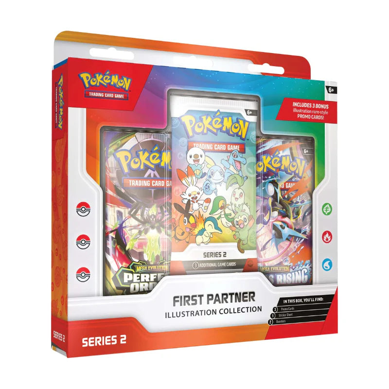Pokemon TCG First Partner Illustration Collection Series 2 sealed box, front