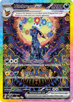 Umbreon ex special illustration rare from Pokemon TCG Prismatic Evolutions, example pull not guaranteed