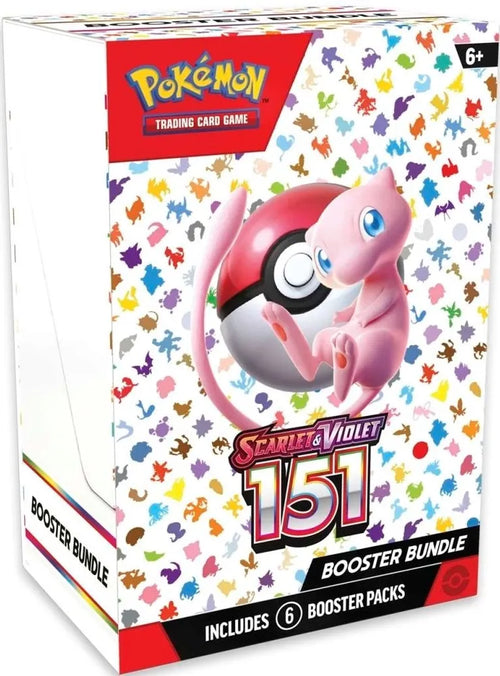 Scarlet and Violet 151 Booster Bundle, 6 packs, one of the 10 bundles in the display