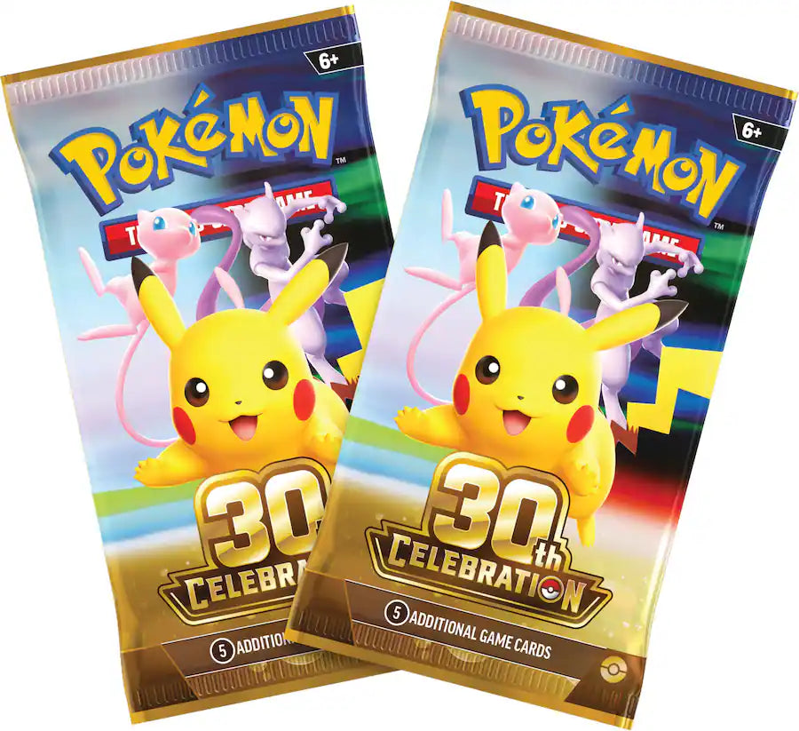 Pokemon TCG 30th Celebration booster pack included with each Mini Tin