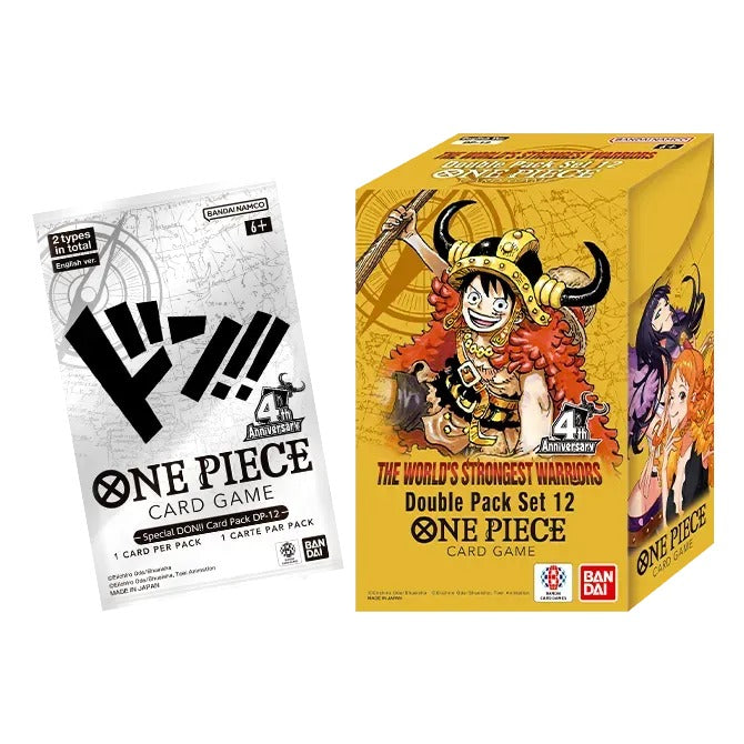 DP-12 Double Pack Set box shown with the sealed special DON!! card pack