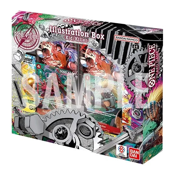 One Piece Card Game Illustration Box Vol. 8 IB-08 sealed box featuring Eustass Kid and Killer artwork