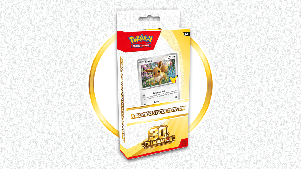 Official Pokemon TCG 30th Celebration Knock Out Collection product image, angled view