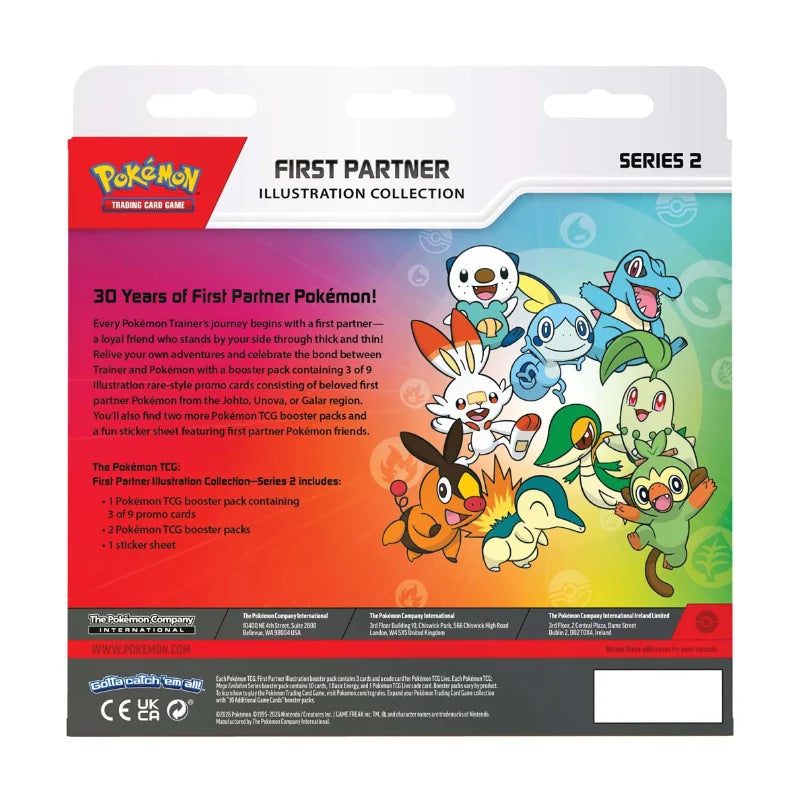 First Partner Illustration Collection Series 2 box back panel showing contents