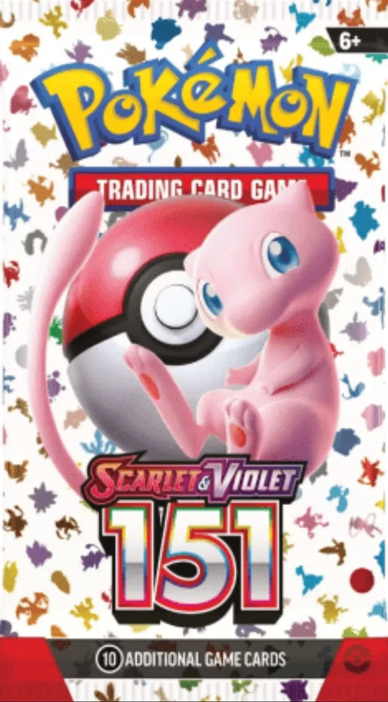 Pokemon TCG Scarlet & Violet 151 booster pack with Mew artwork