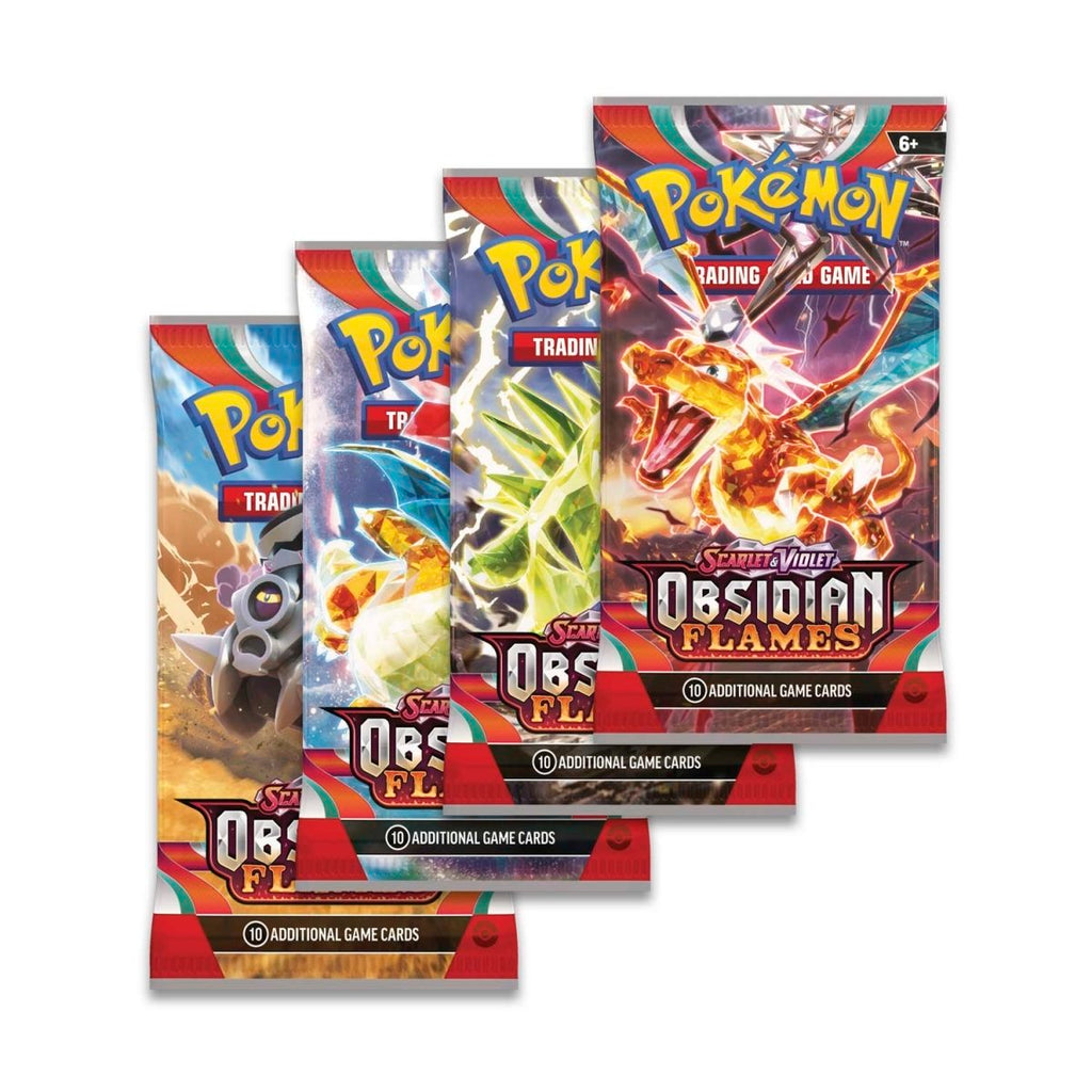 Obsidian Flames booster pack artworks