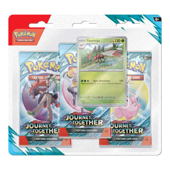 Journey Together three-booster blister with Yanmega foil promo card