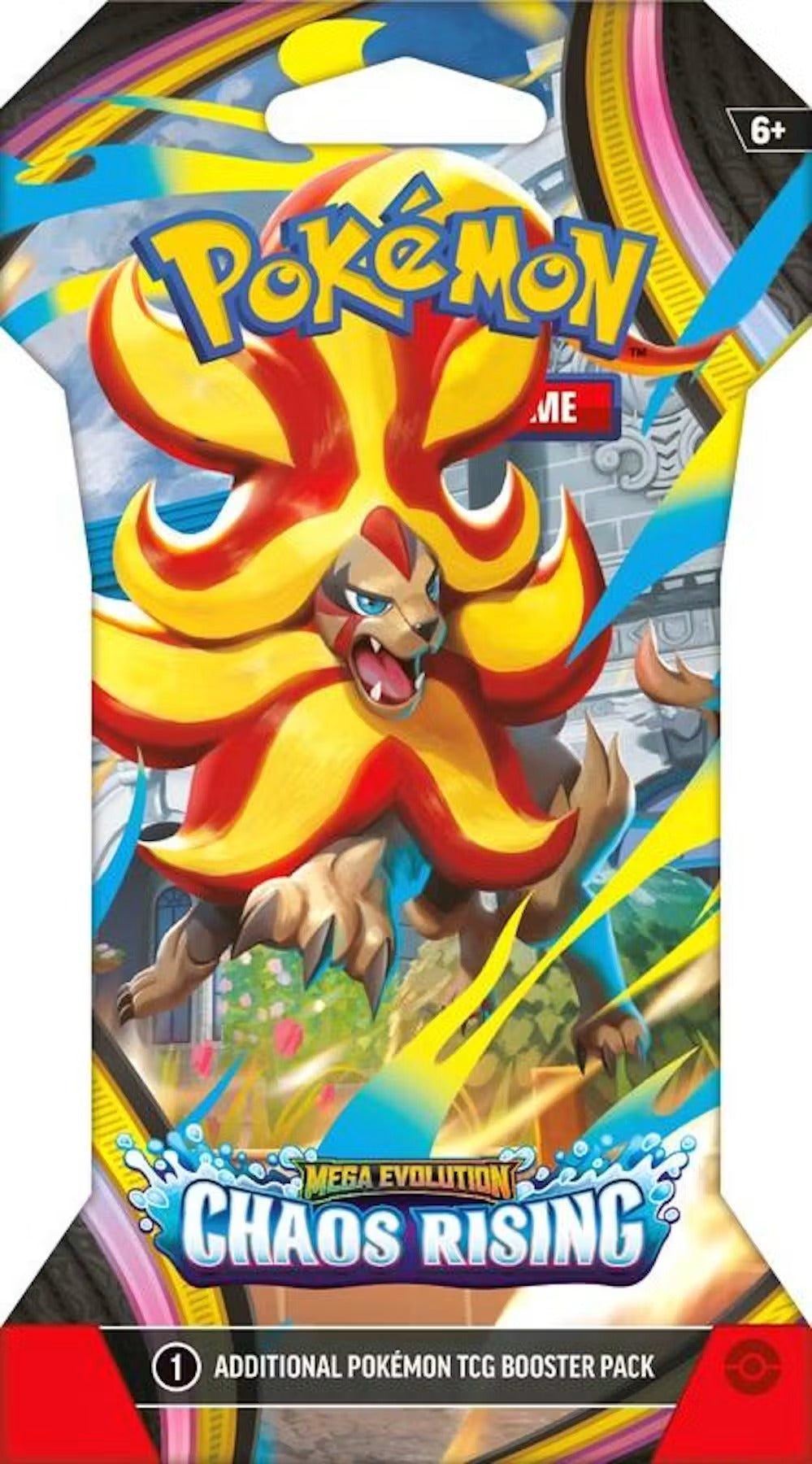 Chaos Rising sleeved booster pack, Pyroar artwork