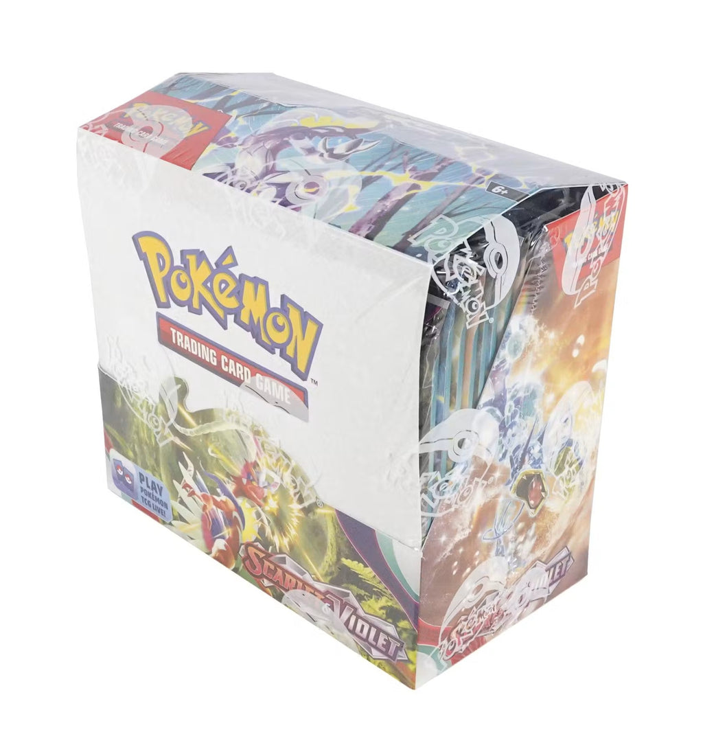 Scarlet & Violet Booster Box in original Pokemon factory shrink wrap