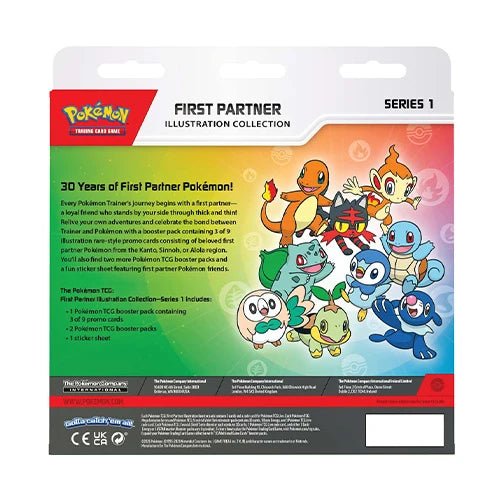 First Partner Illustration Collection Series 1 box back panel showing contents