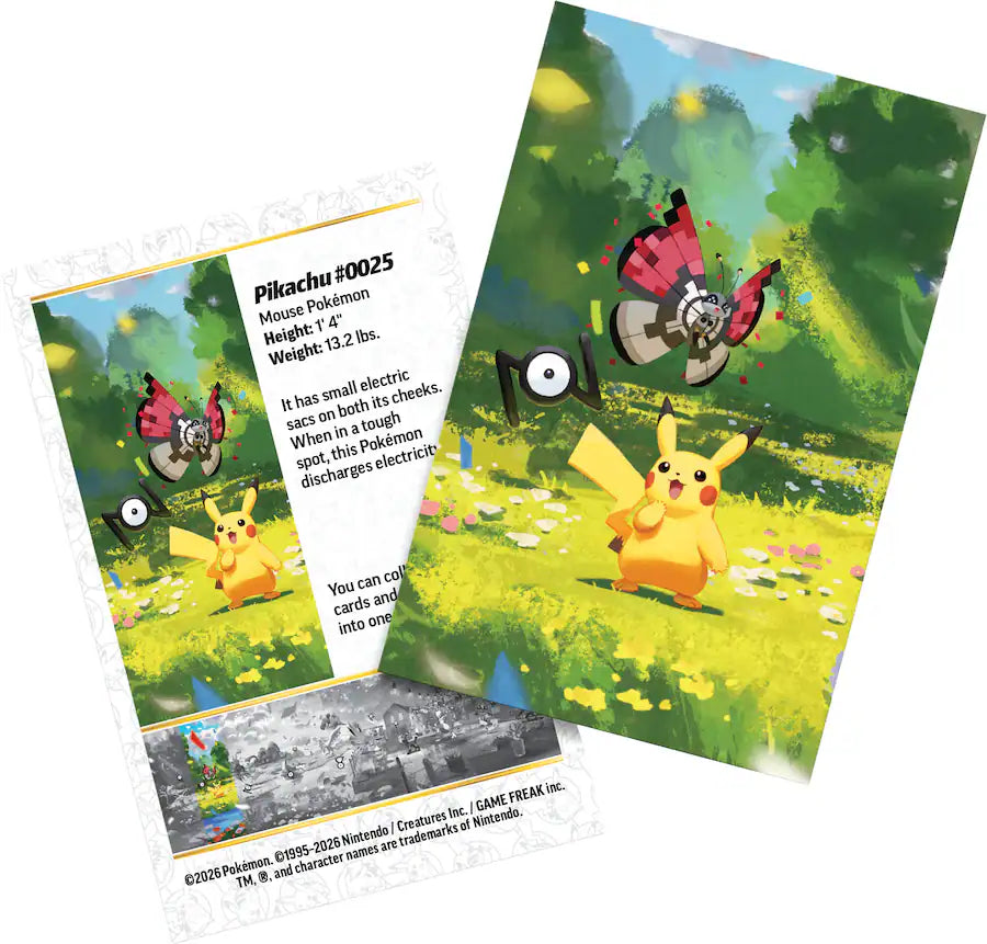 Pokemon TCG 30th Celebration Mini Tin Pikachu art card