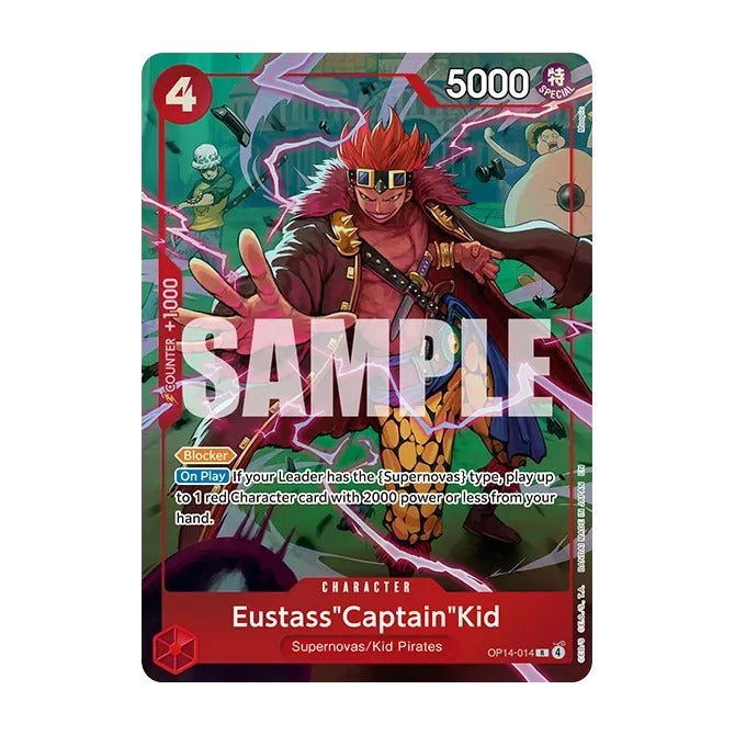 OP14-014 Eustass Captain Kid alternate art promotion card included in One Piece Illustration Box Vol. 8