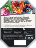 Pokemon TCG Ascended Heroes Tin, back of tin showing contents
