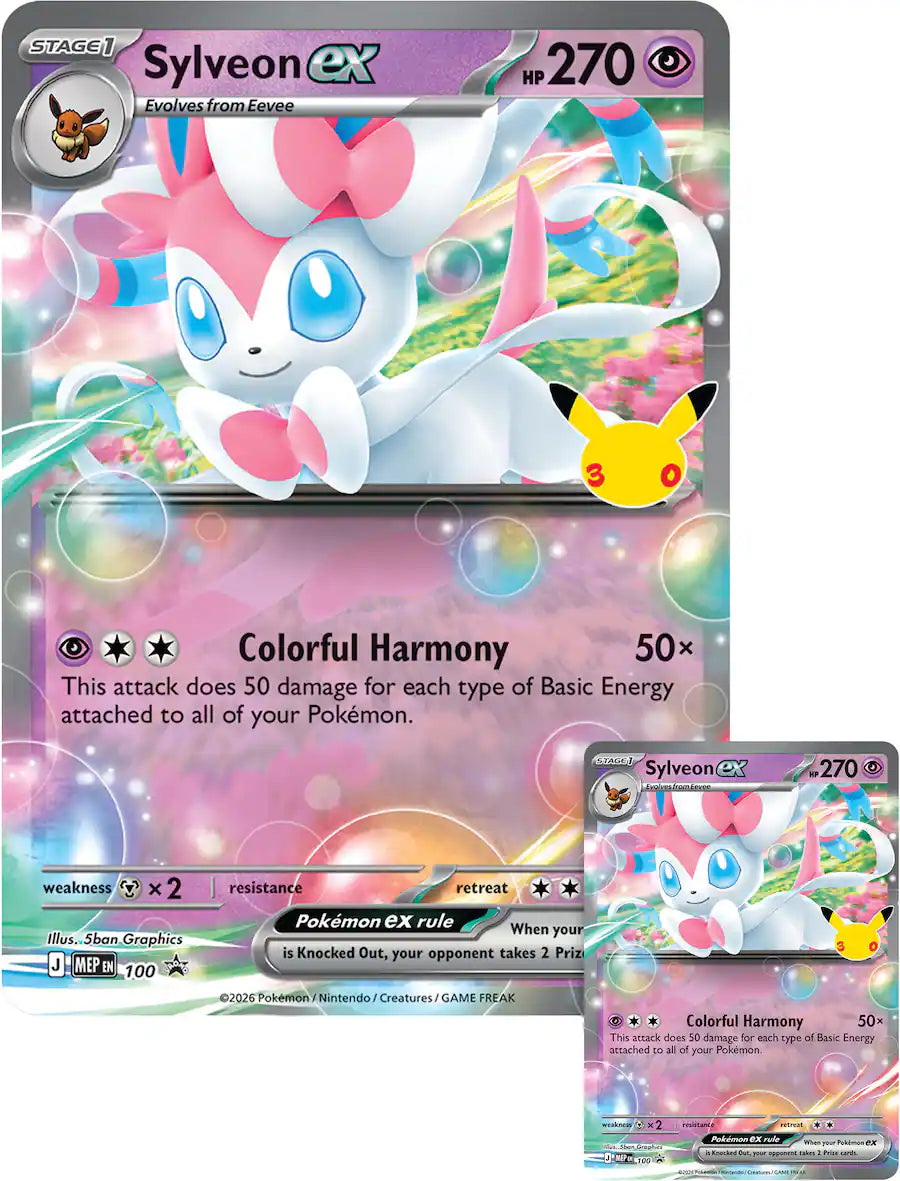 Pokemon TCG 30th Celebration Sylveon ex promo card
