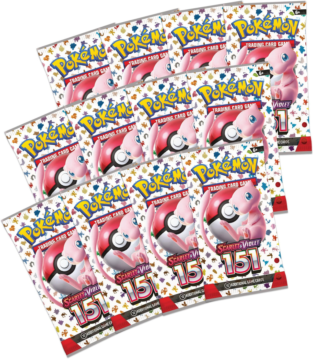 Pokemon TCG Scarlet Violet 151 Booster Packs Mew Artwork 12 Packs Blooming Waters