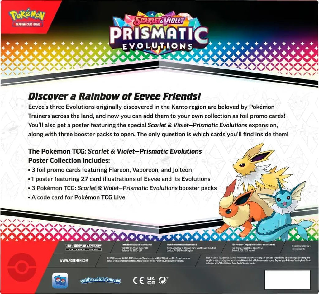 Pokemon TCG Prismatic Evolutions Poster Collection