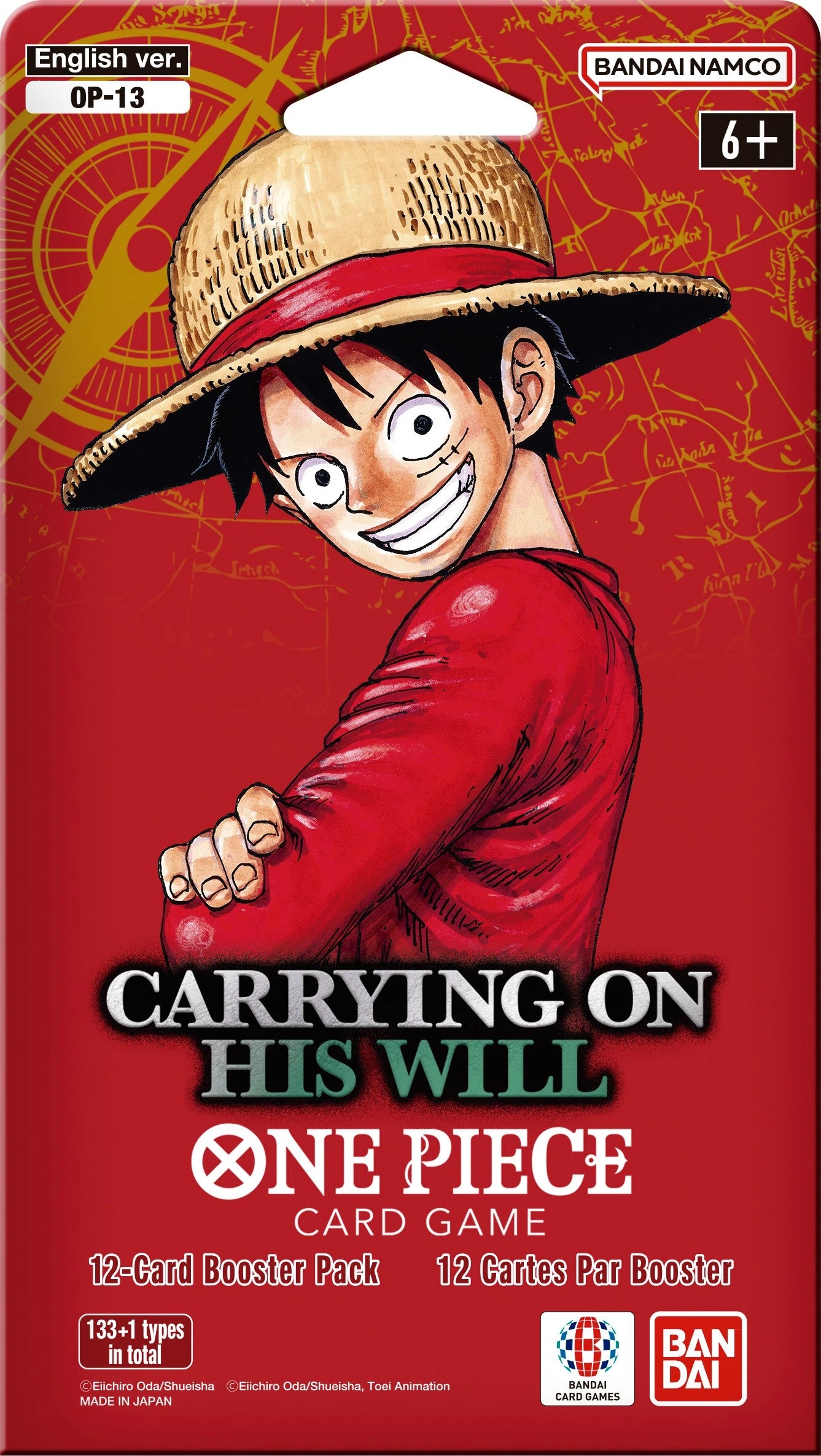 Carrying On His Will OP-13 Booster Pack | One Piece Card Game
