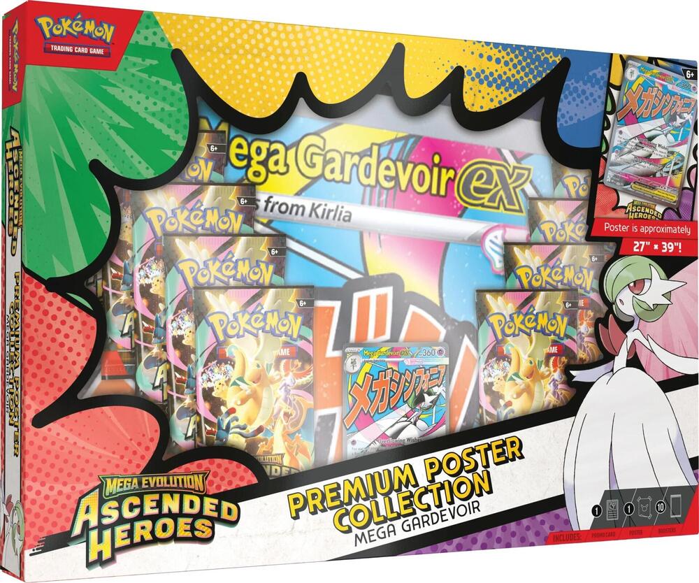 Pokemon TCG Ascended Heroes Premium Poster Collection - Mega Gardevoir variant