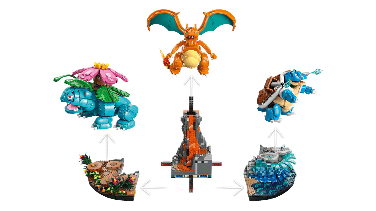 LEGO Pokemon Venusaur, Charizard & Blastoise (72153)
