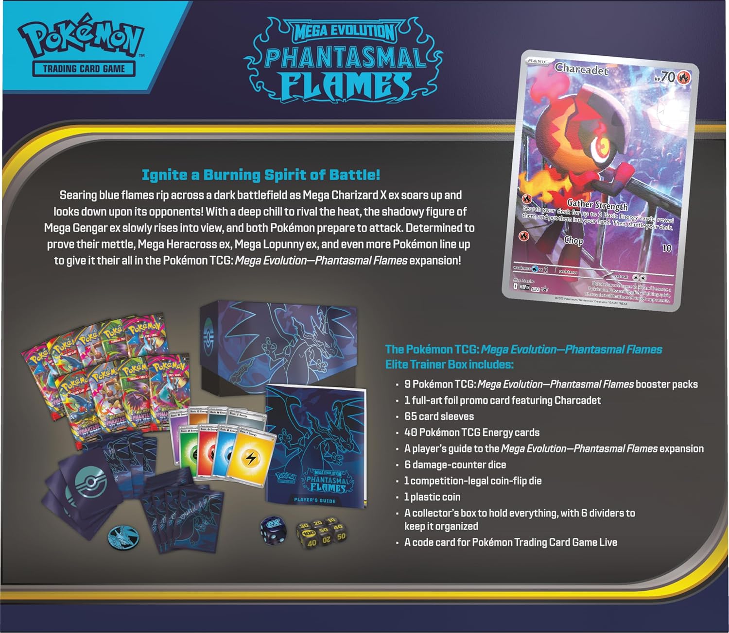 Pokemon TCG Phantasmal Flames Elite Trainer Box - Image 2