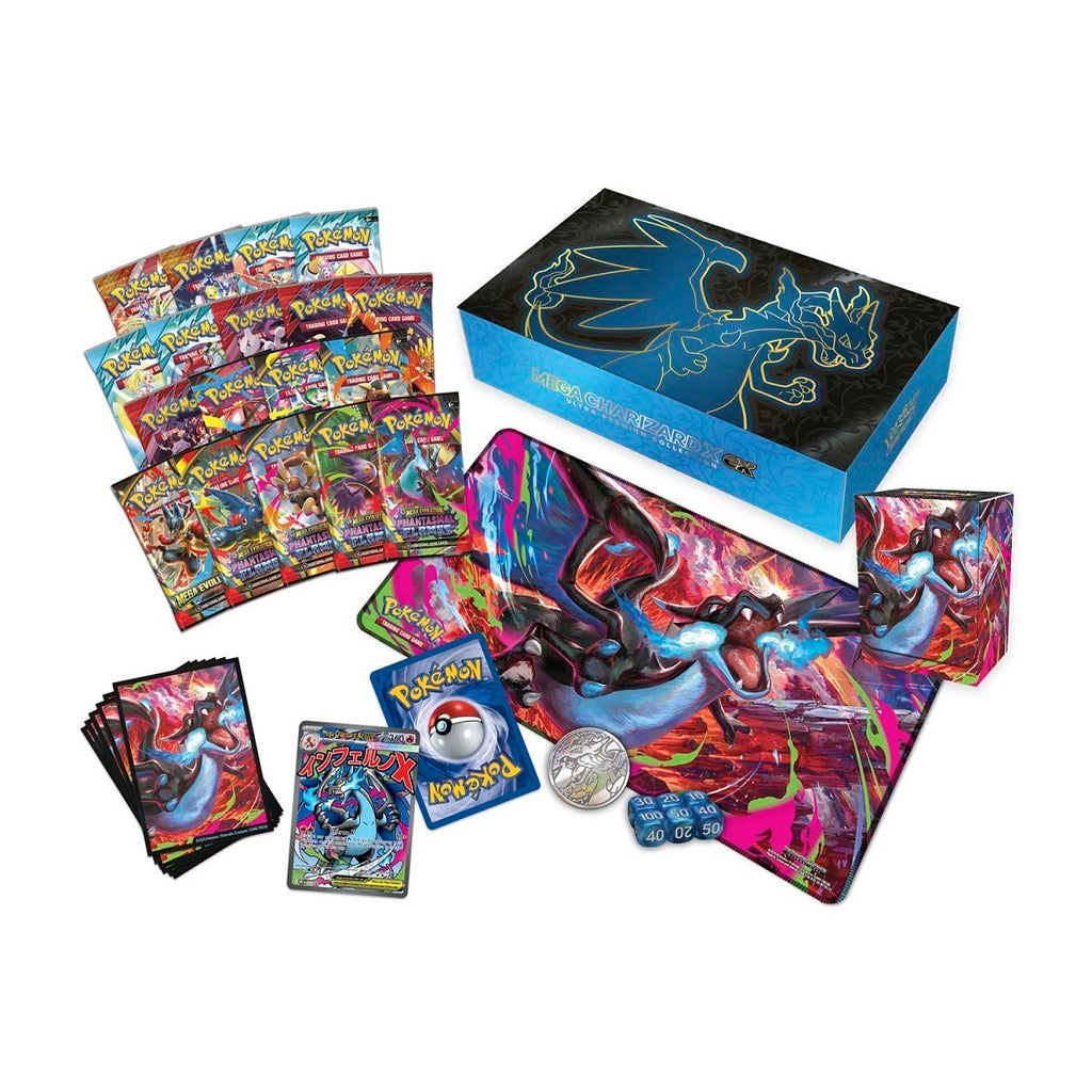 Pokemon TCG Mega Charizard X ex Ultra-Premium Collection contents
