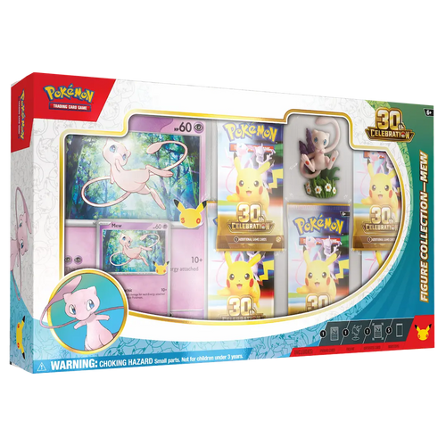 Pokemon TCG 30th Celebration Mew Figure Collection box contents