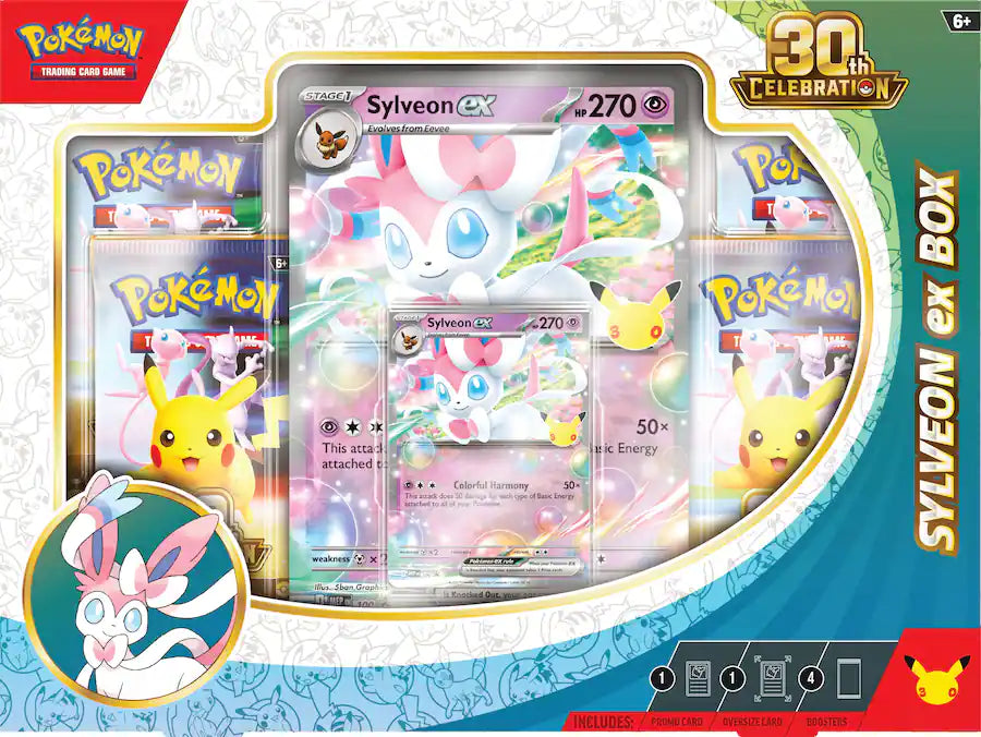 Pokemon TCG 30th Celebration Sylveon ex Box front