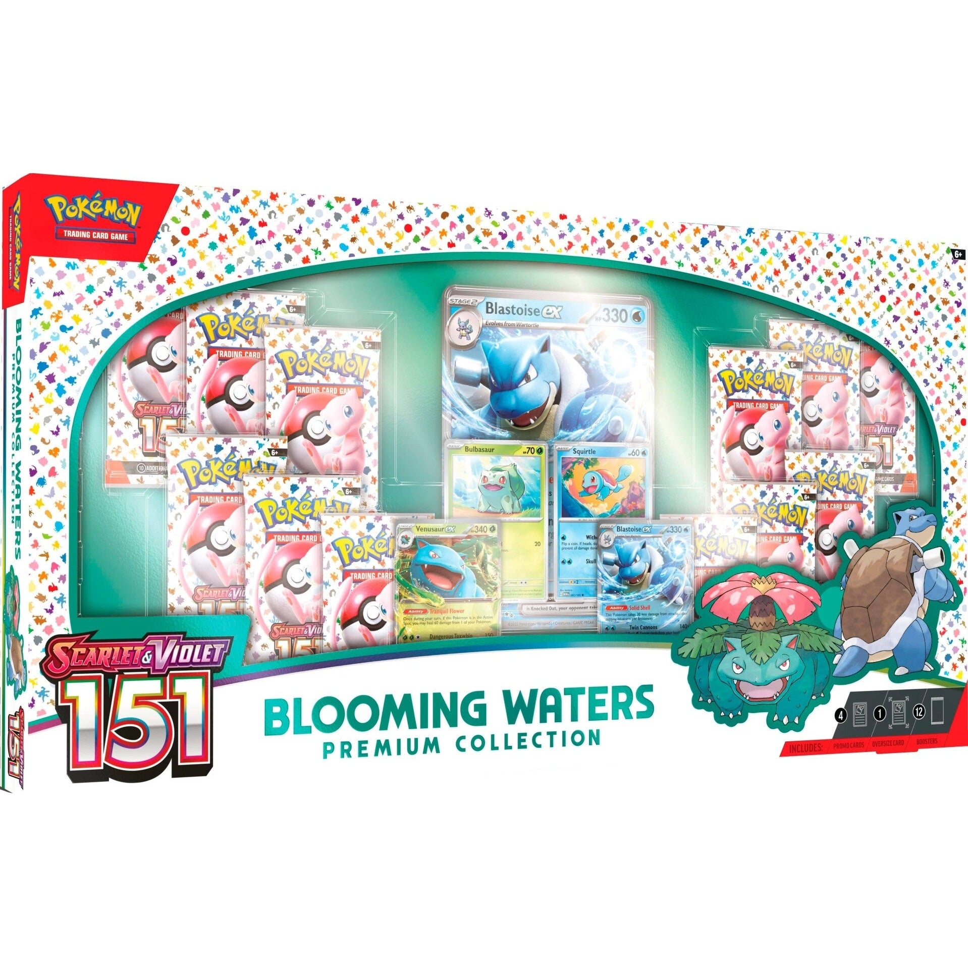 Pokemon TCG Scarlet Violet 151 Blooming Waters Premium Collection Box