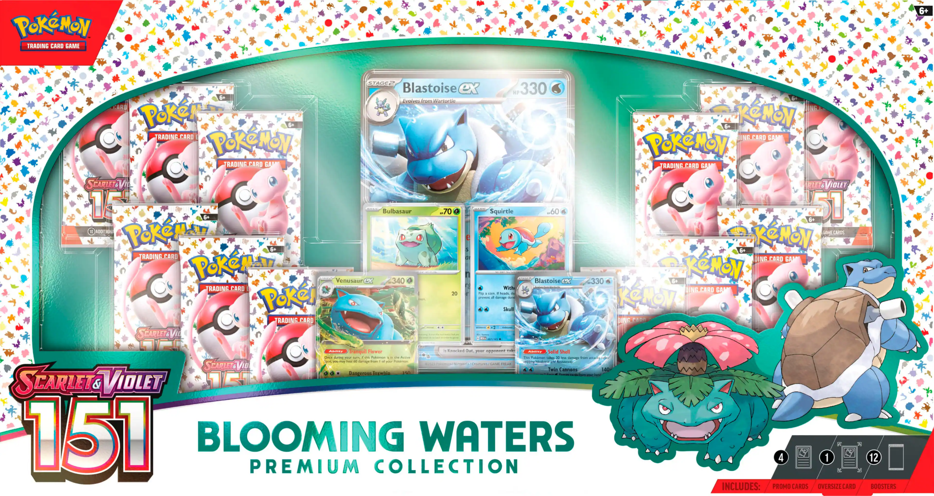 Pokemon TCG 151 Blooming Waters Premium Collection Box Front