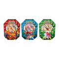 Pokemon TCG Ascended Heroes Tin assorted, Mega Emboar ex, Mega Feraligatr ex and Mega Meganium ex sealed tins