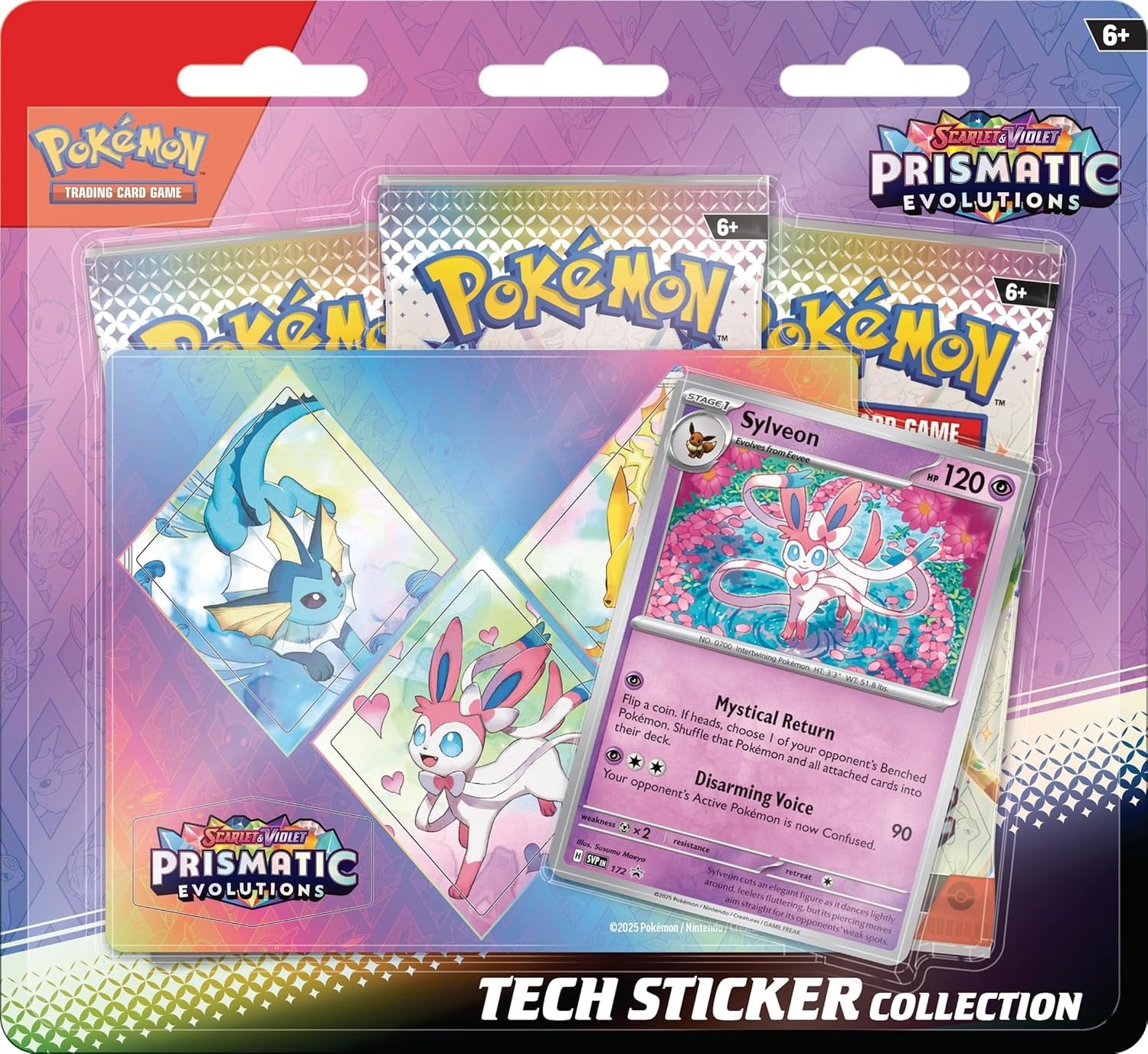 Pokemon TCG Prismatic Evolutions Sylveon Tech Sticker Collection Box Front