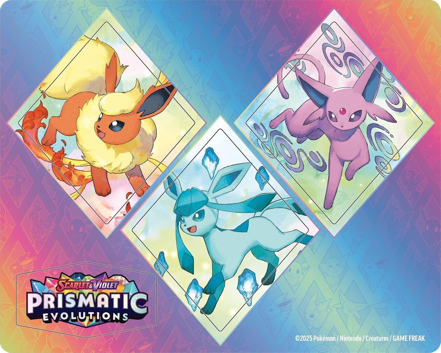 Pokemon TCG Prismatic Evolutions Glaceon Tech Sticker Sheet