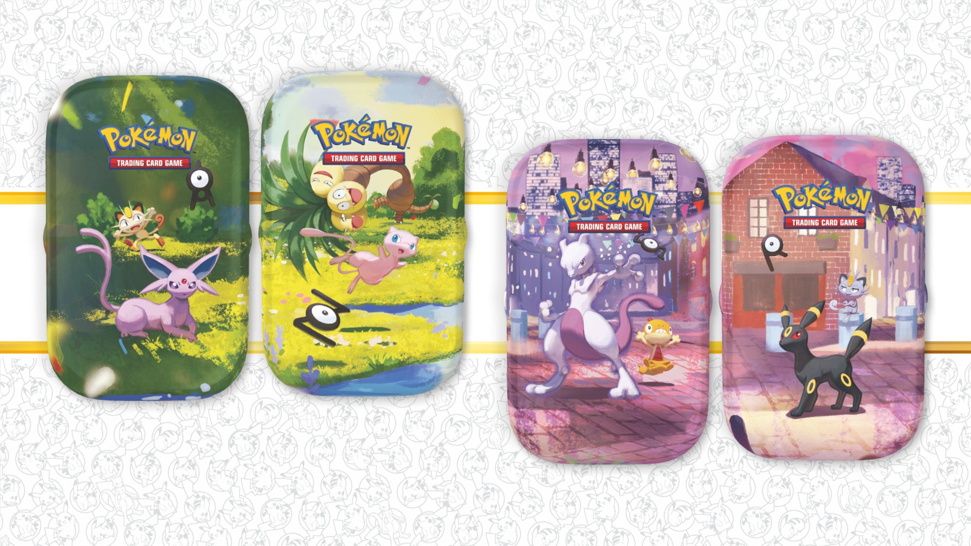 Pokemon TCG 30th Celebration Mini Tins official artwork range