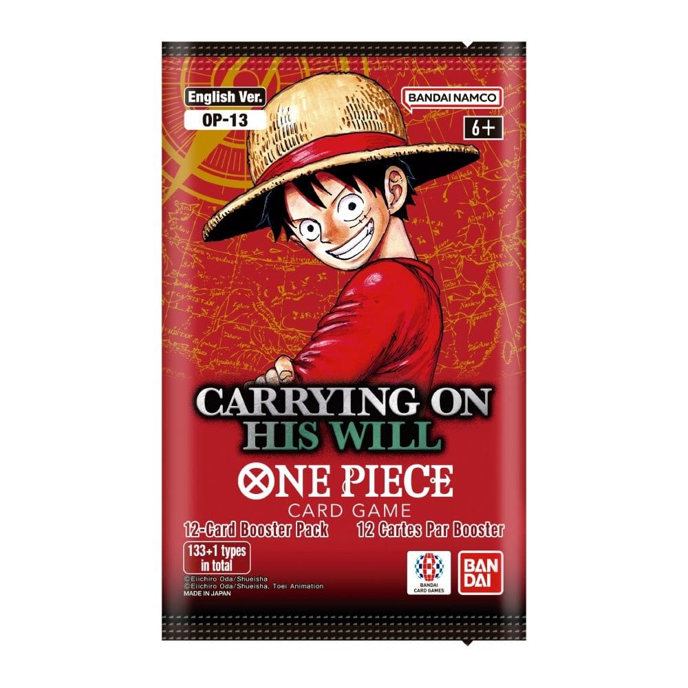 One Piece Card Game OP-13 Carrying On His Will sealed booster pack