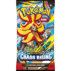Pokémon trading card game pack with a dragon-like creature on a white background