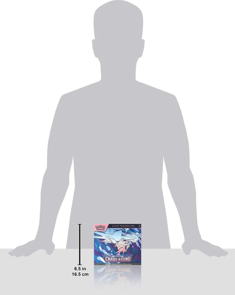 Pokemon TCG Mega Evolution Chaos Rising Elite Trainer Box dimensions