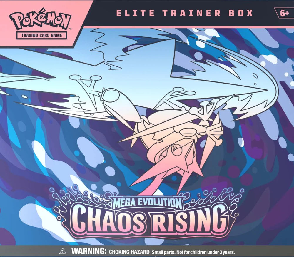 Pokemon TCG Mega Evolution Chaos Rising Elite Trainer Box featuring Mega Floette ex artwork
