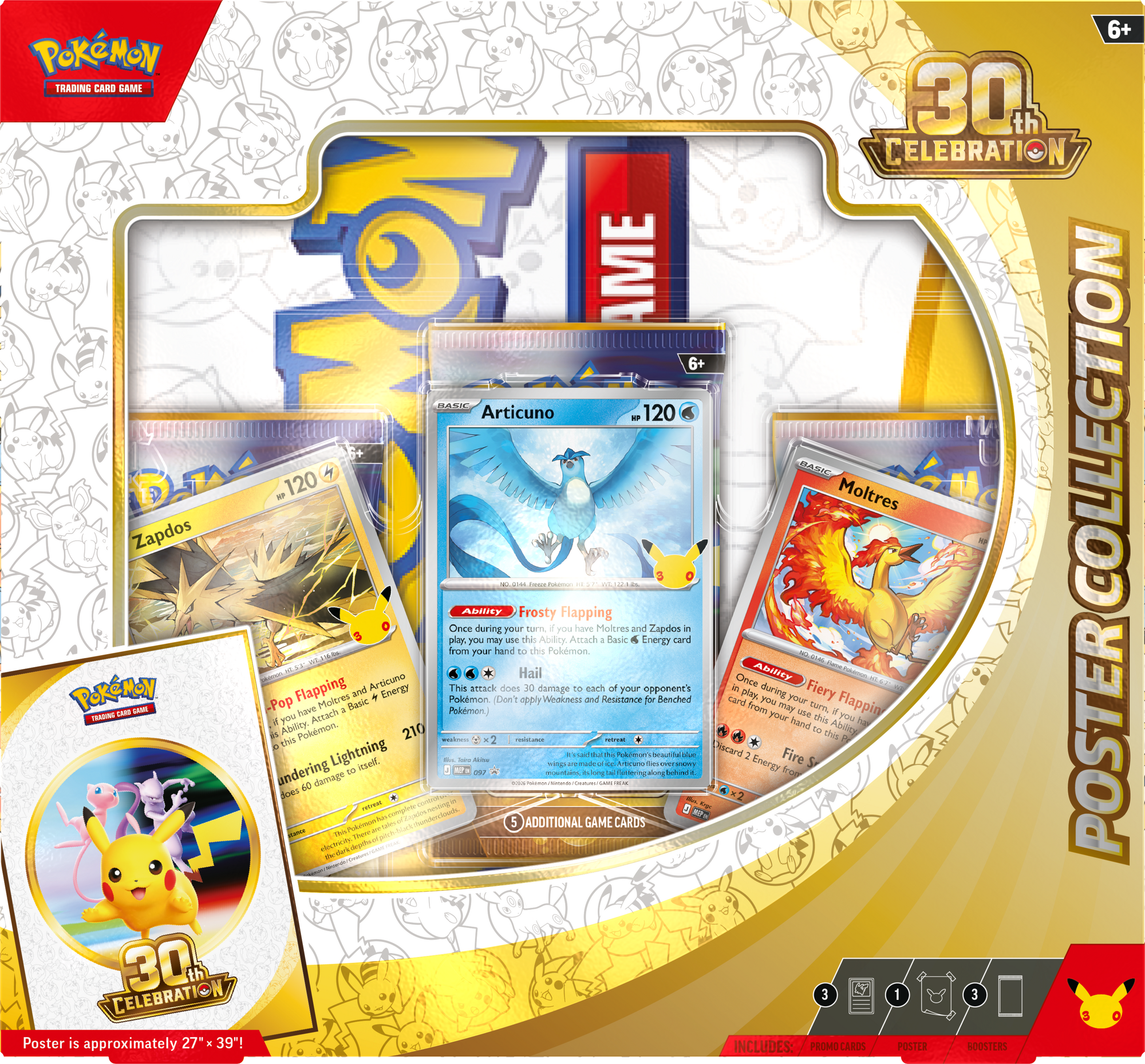 Pokemon TCG 30th Celebration Poster Collection box front