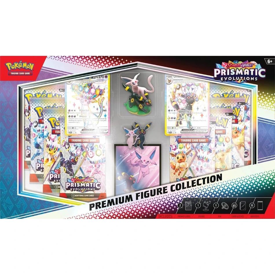 Pokemon TCG Scarlet & Violet Prismatic Evolutions Premium Figure Collection — sealed, brand new